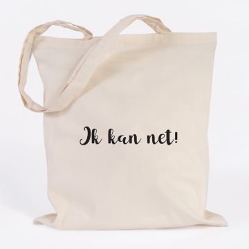 ik kan net! jutebeutel