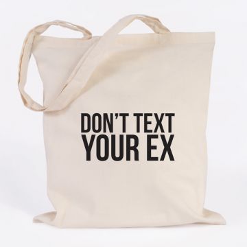 JUNIWORDS Jutebeutel Don't text your ex