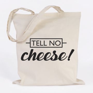 JUNIWORDS Jutebeutel Tell no cheese!