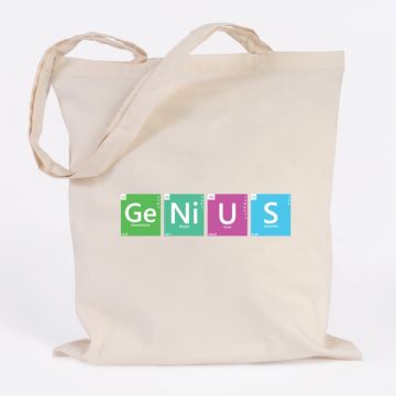 JUNIWORDS Jutebeutel Periodensystem Genius