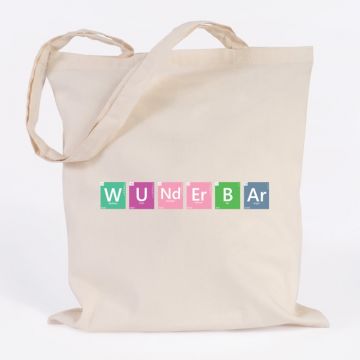 JUNIWORDS Jutebeutel Periodensystem Wunderbar