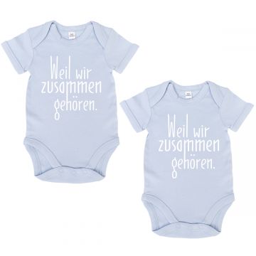JUNIWORDS Babybodies "Weil wir zusammen gehören." | 2er Set