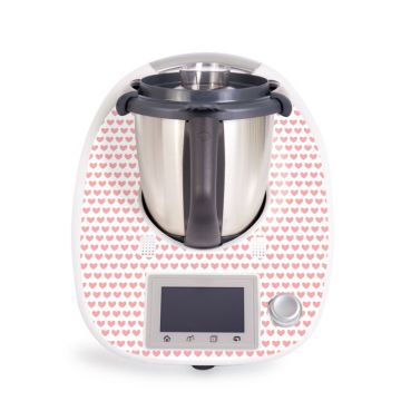 Aufkleber für Vorwerk Thermomix TM5 - Rosa Herzchen