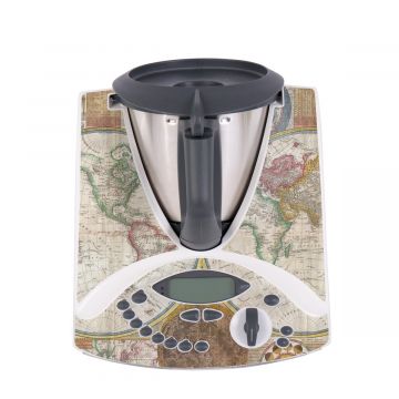 Aufkleber für Vorwerk Thermomix TM31 - Weltkarte