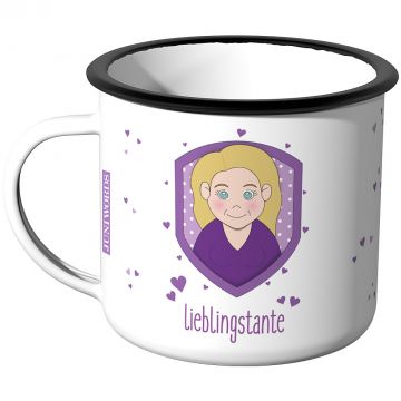 Emaille Tasse Lieblingstante