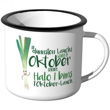 Emaille Tasse I Bims 1 Oktober Lauch