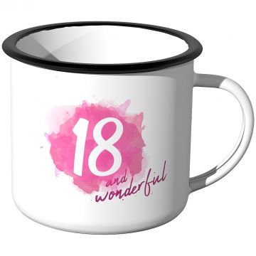 Emaille Tasse Sorry habe nicht zugehört - Motiv 2
