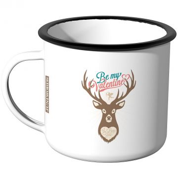 Emaille Tasse Love you forever - Motiv 1