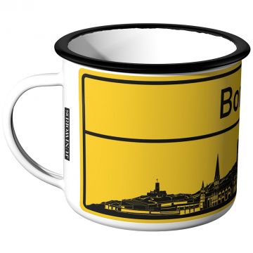 JUNIWORDS Emaille Tasse Mrs.Kussmund