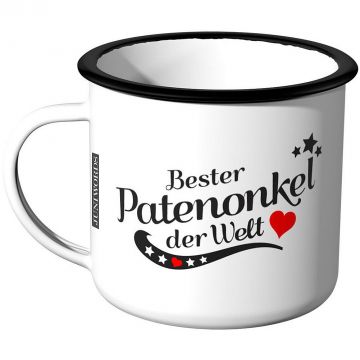 Emaille Tasse Bester Patenonkel der Welt
