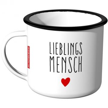 Emaille Tasse Lieblingsmensch