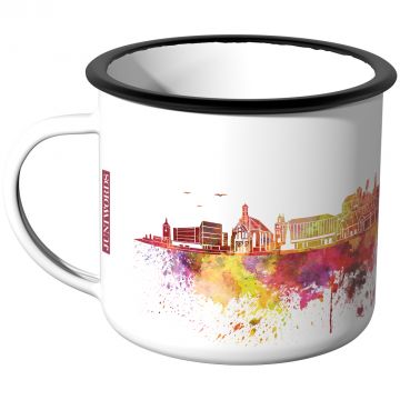 Emaille Tasse Skyline Nürnberg