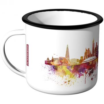 Emaille Tasse Skyline London