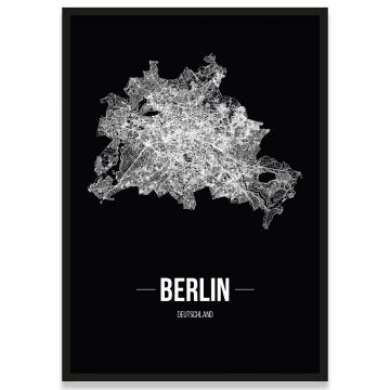 Berlin Poster Schwarz