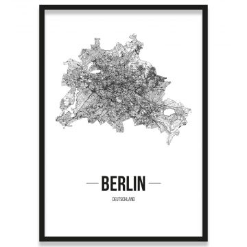 Poster Berlin mit Rahmen