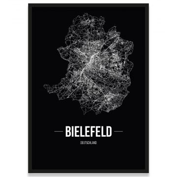 gerahmtes Poster Stadt Bielefeld