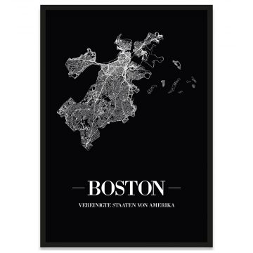 Boston mit Straßenplan