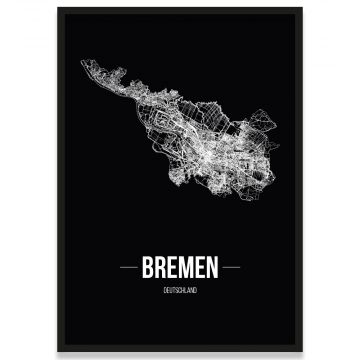 Poster Bremen Stadtplan