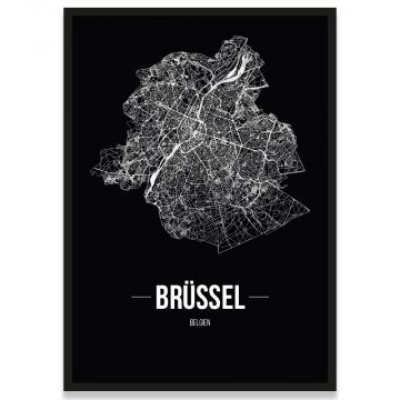 Poster Brüssel Rahmen