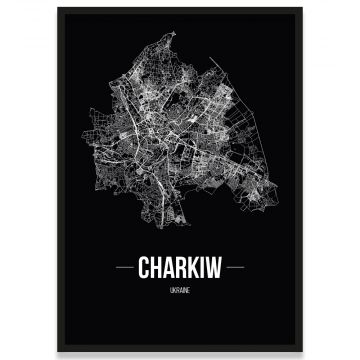 Poster Charkiw Stadtplan