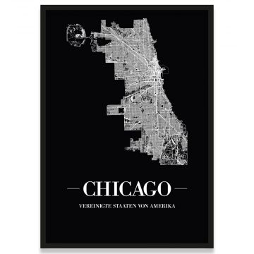 Poster Chicago Rahmen