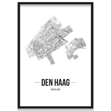Poster Den Haag Straßenplan