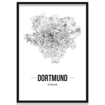Poster Dortmund Stadtplan