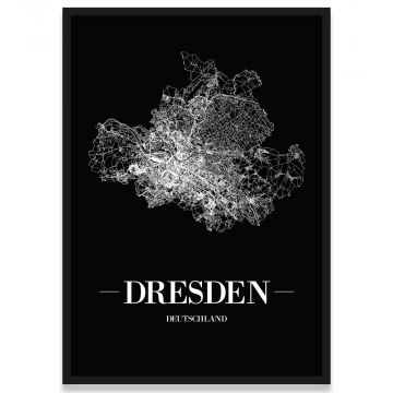 Stadtposter Dresden Bilderrahmen
