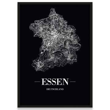 Poster Essen mit Rahmen