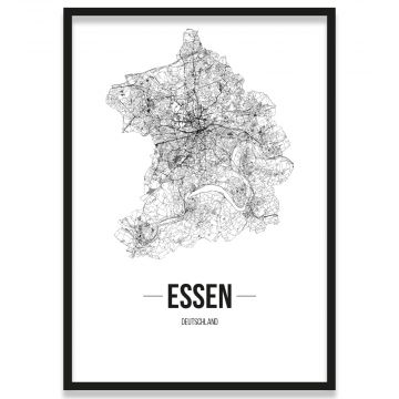 Poster Essen Straßennetz