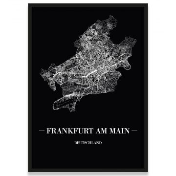 Poster Frankfurt am Main Rahmen