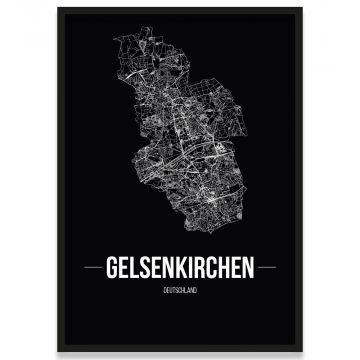Poster Gelsenkirchen Stadtplan