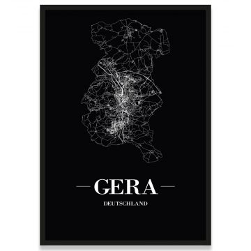 Gera Poster Bilderrahmen Straßen
