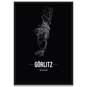 Poster Görlitz Stadtplan