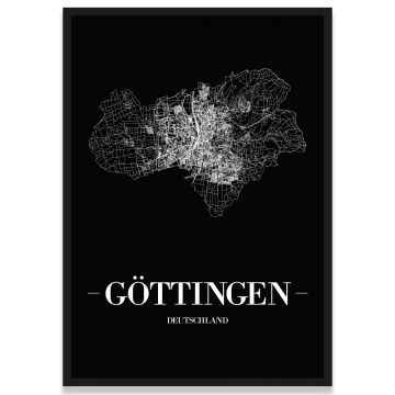Poster Göttingen Straßenplan
