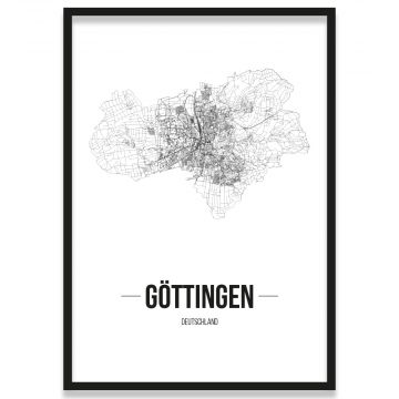 Poster Göttingen Straßenplan