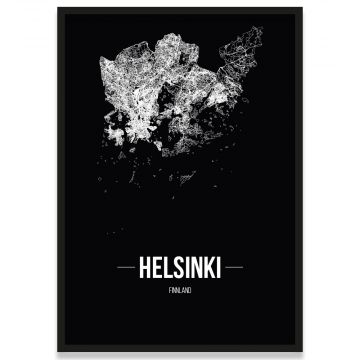 Poster Helsinki Straßenplan