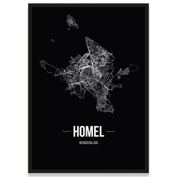 Poster Homel Stadtplan