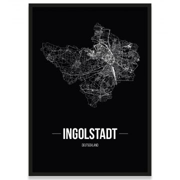 Poster Ingolstadt Stadtplan