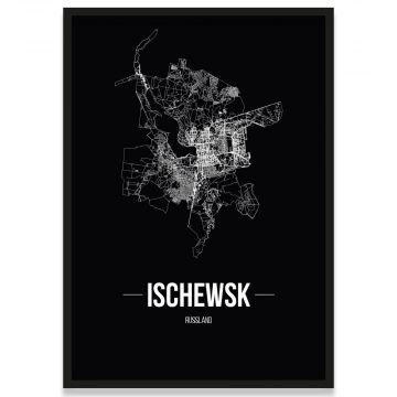 Poster Ischewsk Straßenplan