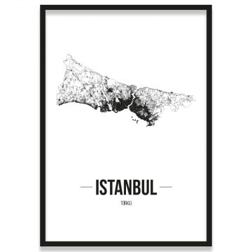 Poster Istanbul Straßenplan 