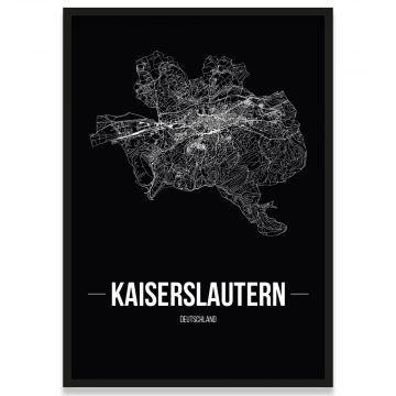 Poster Kaiserslautern Stadtplan