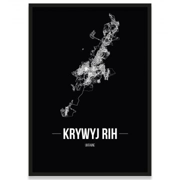 Krywyj Rih Poster Straßennetz
