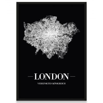 London Straßennetz Rahmen