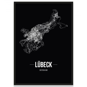 Rahmen Lübeck Straßenplan