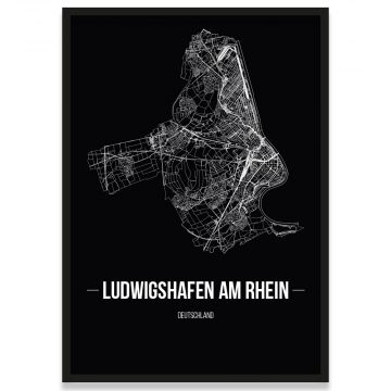 Poster Ludwigshafen am Rhein Bilderrahmen