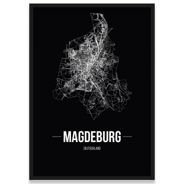 Poster Magdeburg Rahmen