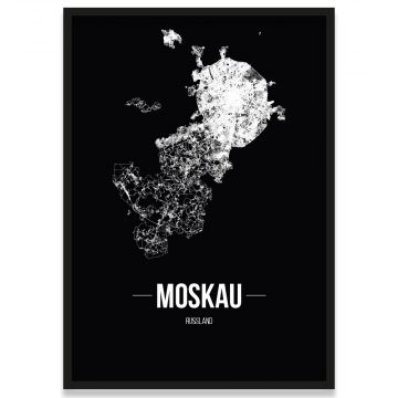 Moskau Bilderrahmen Straßennetz