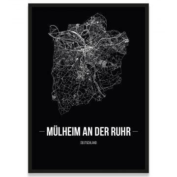 Poster Mühlheim an der Ruhr Rahmen