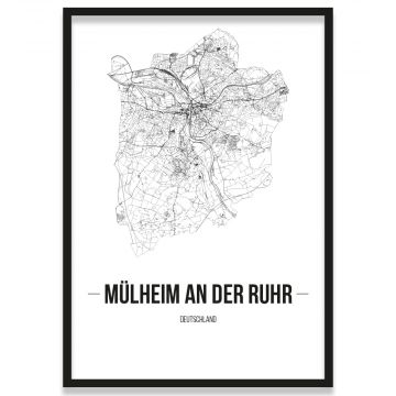 Stadtposter Mülheim an der Ruhr Rahmen